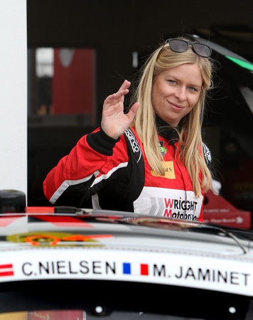 Danish driver Christina Nielsen.  She has the honor of recently becoming a Lego character!